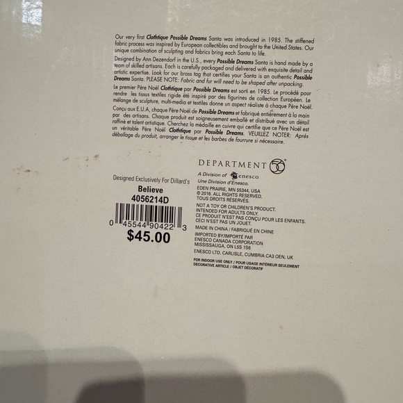 Possible Dreams “Believe” African American Santa - Picture 8 of 11